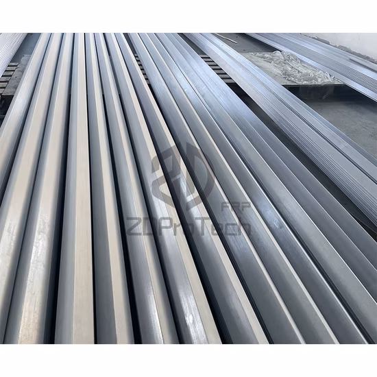 경량 및 고강도 구조용 FRP Z 바 인발 성형 유리 섬유 Z 모양 앵글 빔.