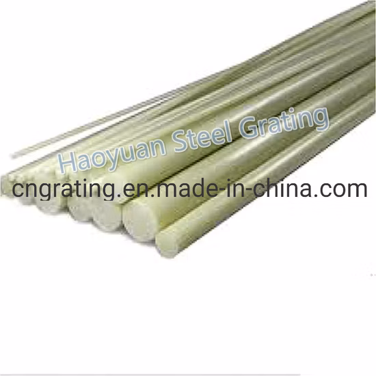 FRP GRP Fibgerglass Section Pultruded Pultrusion Profile Solid Rod