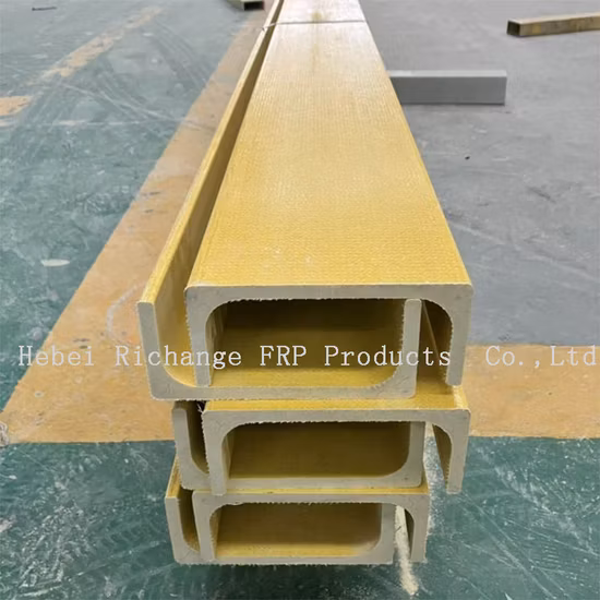 곡선 FRP 프로파일 반경 인발 곡선 FRP 빔 튜브